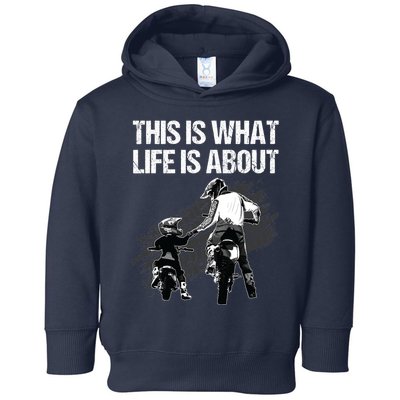 Funny Dirt Bike Art For Men Dad Boys Kid Motorcycle Lover Toddler Hoodie