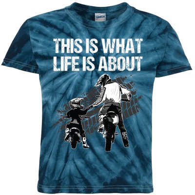 Funny Dirt Bike Art For Men Dad Boys Kid Motorcycle Lover Kids Tie-Dye T-Shirt