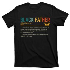 Fathers Day Black Father Definition African American Dad T-Shirt