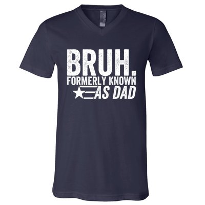 Funny Dad Bruh Formerly Known As Dad V-Neck T-Shirt