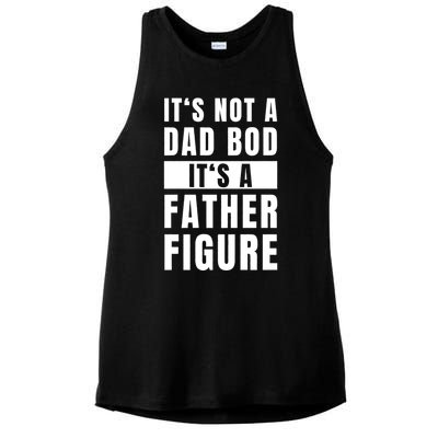 Fathersday Dad Bod Father Figure Joke Ladies PosiCharge Tri-Blend Wicking Tank