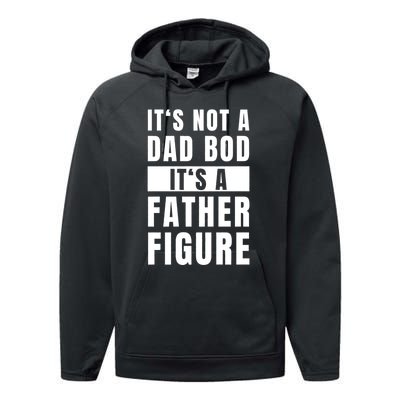 Fathersday Dad Bod Father Figure Joke Performance Fleece Hoodie