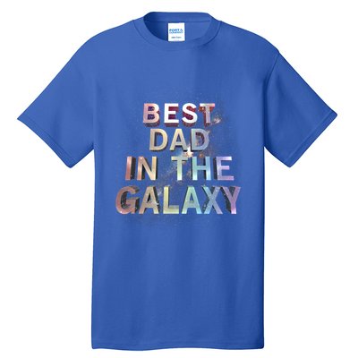 Fathers Day Best Dad In The Galaxy Rainbow Cute Gift Tall T-Shirt