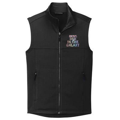 Fathers Day Best Dad In The Galaxy Rainbow Cute Gift Collective Smooth Fleece Vest