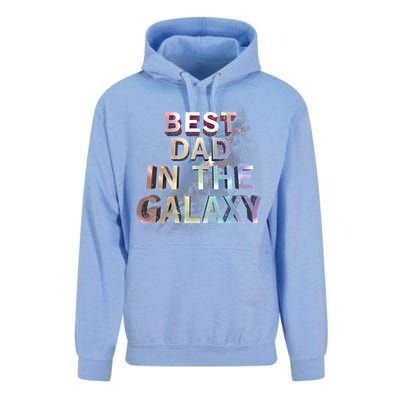 Fathers Day Best Dad In The Galaxy Rainbow Cute Gift Unisex Surf Hoodie