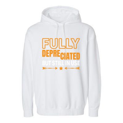 Fully Depreciated But Still In Use Cute Gift Garment-Dyed Fleece Hoodie