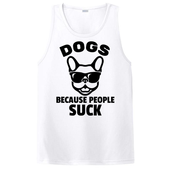 Funny Dogs Because People Suck PosiCharge Competitor Tank