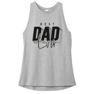 Father Day Best Dad Ever From Daughter Son Mom Ladies PosiCharge Tri-Blend Wicking Tank