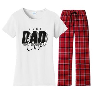 Father Day Best Dad Ever From Daughter Son Mom Women's Flannel Pajama Set