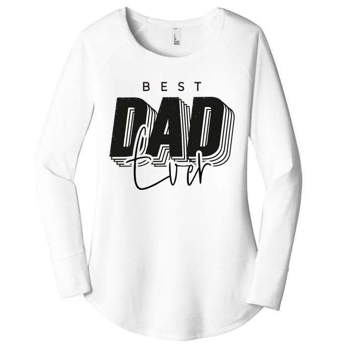 Father Day Best Dad Ever From Daughter Son Mom Women's Perfect Tri Tunic Long Sleeve Shirt