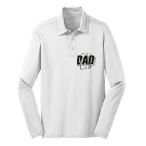 Father Day Best Dad Ever From Daughter Son Mom Silk Touch Performance Long Sleeve Polo