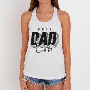 Father Day Best Dad Ever From Daughter Son Mom Women's Knotted Racerback Tank