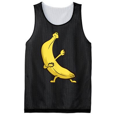 Funny Dabbing Banana Cool Banana Dab Fruit Mesh Reversible Basketball Jersey Tank