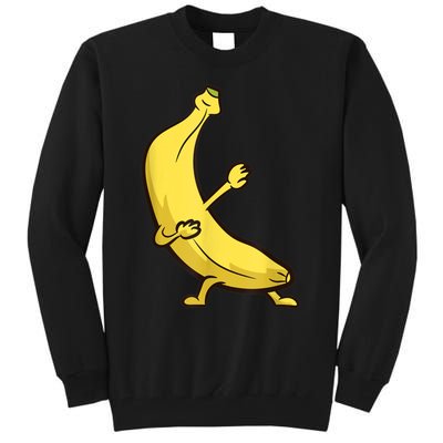 Funny Dabbing Banana Cool Banana Dab Fruit Tall Sweatshirt