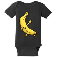 Funny Dabbing Banana Cool Banana Dab Fruit Baby Bodysuit