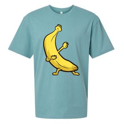 Funny Dabbing Banana Cool Banana Dab Fruit Sueded Cloud Jersey T-Shirt