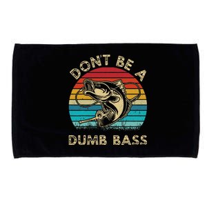 Fishing Dont Be Dumb Bass Microfiber Hand Towel