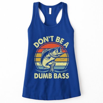Fishing DonT Be Dumb Bass Womens Tank Top