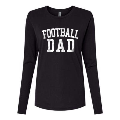 Football Dad Birthday Classic Bold Font Football Daddy Womens Cotton Relaxed Long Sleeve T-Shirt