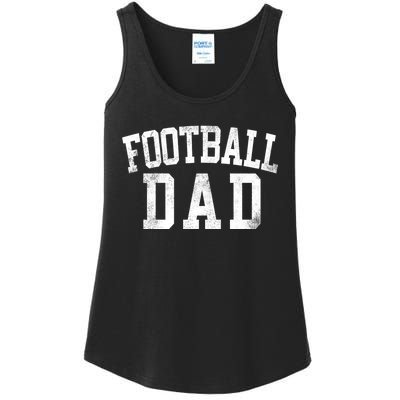 Football Dad Birthday Classic Bold Font Football Daddy Ladies Essential Tank