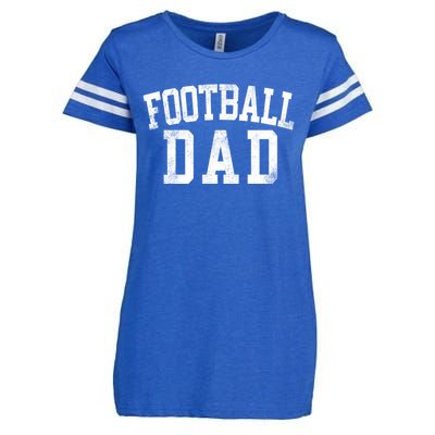 Football Dad Birthday Classic Bold Font Football Daddy Enza Ladies Jersey Football T-Shirt