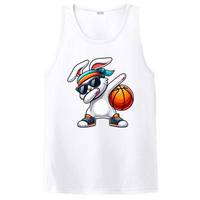 Funny Dabbing Bunny Playing Basketball Easter Day PosiCharge Competitor Tank