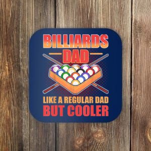 Father's Day Billiards Dad Like A Regular Dad But Cooler Billard Gift For Dad Coaster