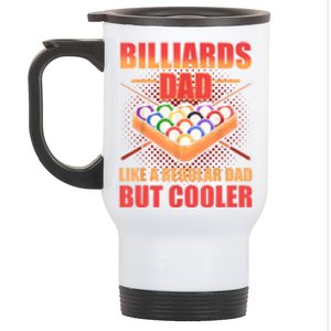 Father's Day Billiards Dad Like A Regular Dad But Cooler Billard Gift For Dad Stainless Steel Travel Mug