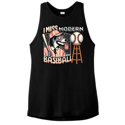 Funny Dog Baseball Meme Cute Gift Ladies PosiCharge Tri-Blend Wicking Tank