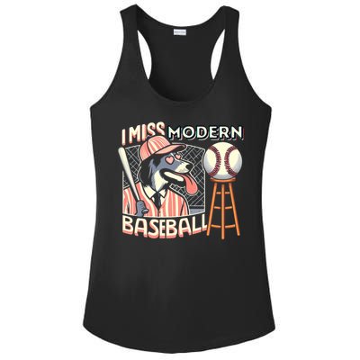 Funny Dog Baseball Meme Cute Gift Ladies PosiCharge Competitor Racerback Tank