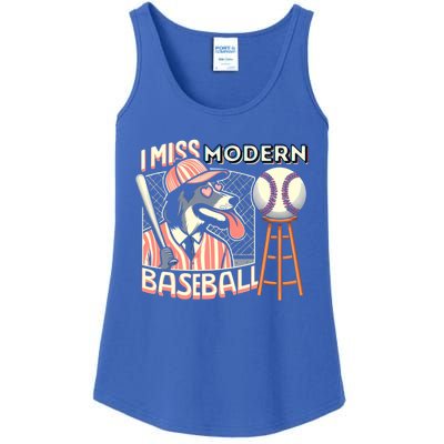 Funny Dog Baseball Meme Cute Gift Ladies Essential Tank