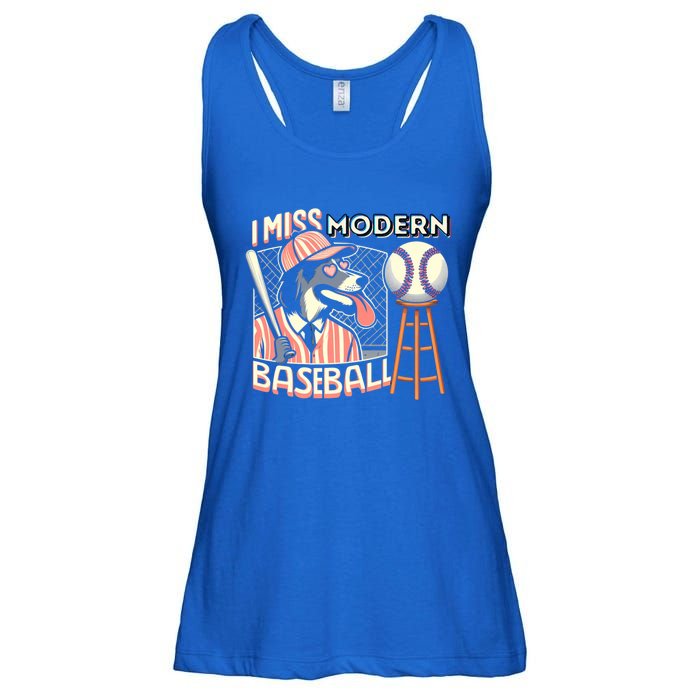 Funny Dog Baseball Meme Cute Gift Ladies Essential Flowy Tank