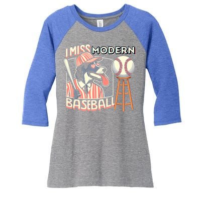 Funny Dog Baseball Meme Cute Gift Women's Tri-Blend 3/4-Sleeve Raglan Shirt