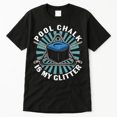 Father's Day Billiards Dad Pool Chalk Gift For Dad Tall T-Shirt