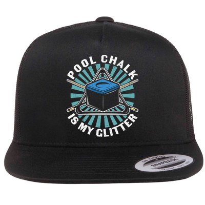 Father's Day Billiards Dad Pool Chalk Gift For Dad Flatbill Hat