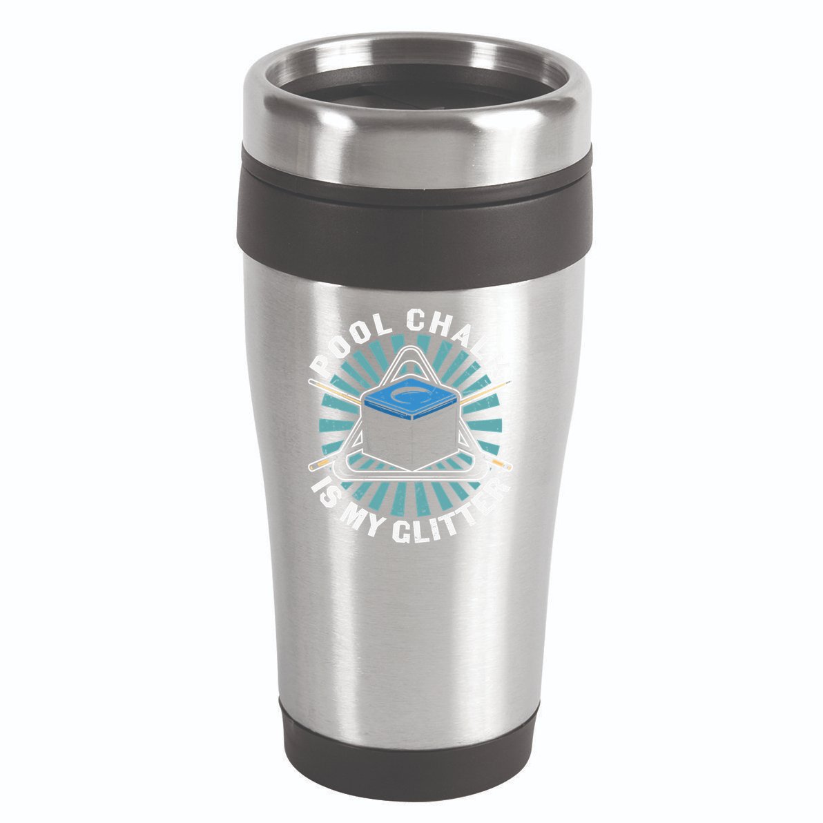 Father's Day Billiards Dad Pool Chalk Gift For Dad 16oz Travel Tumbler
