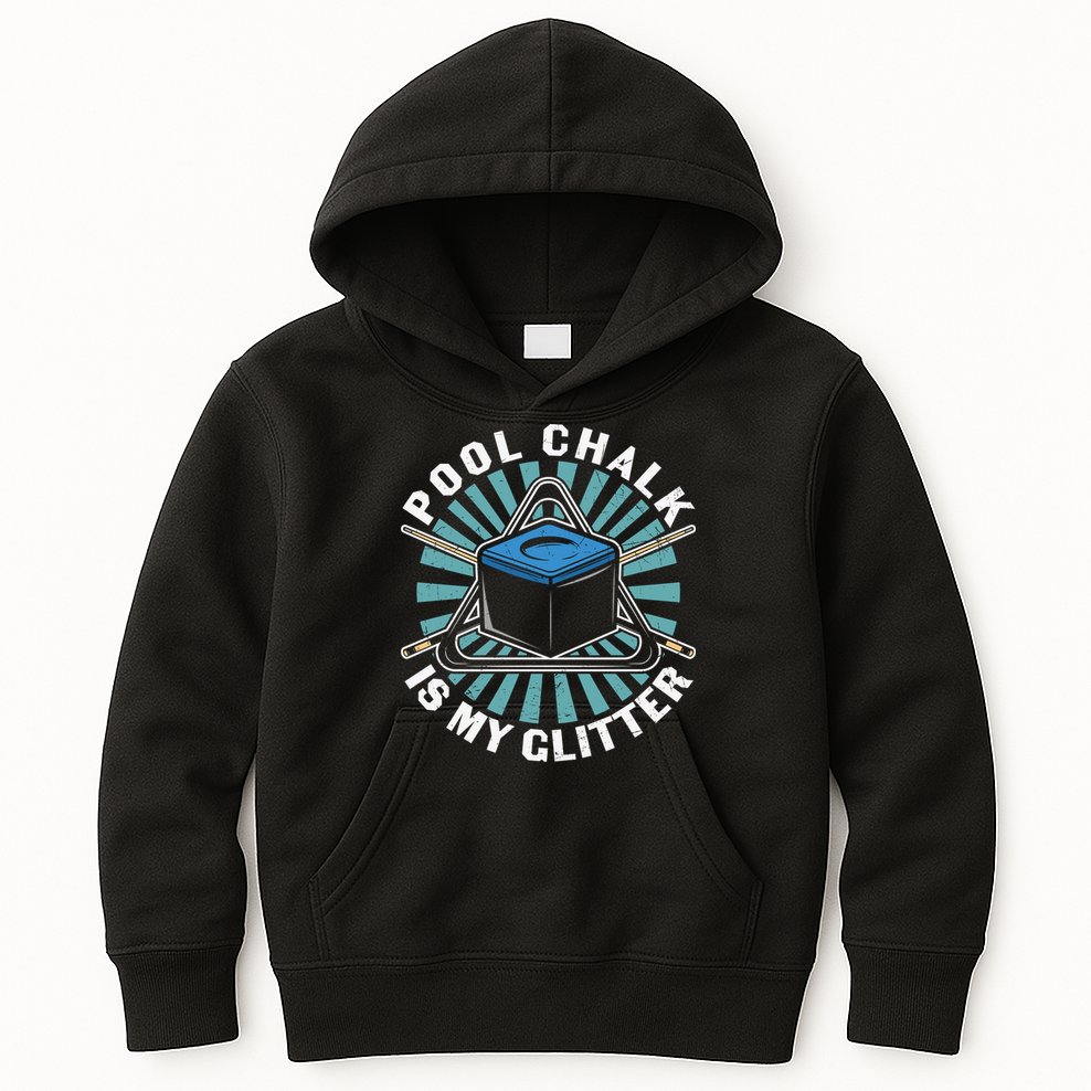 Father's Day Billiards Dad Pool Chalk Gift For Dad Kids Hoodie