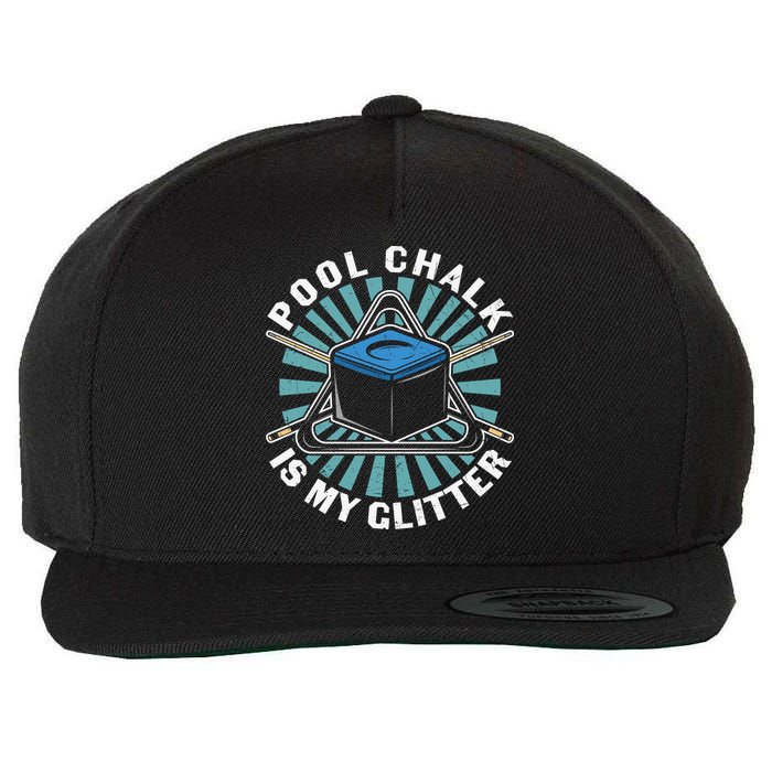 Father's Day Billiards Dad Pool Chalk Gift For Dad Wool Snapback Cap