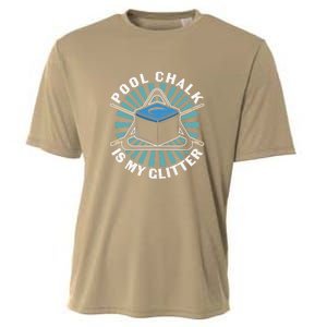 Father's Day Billiards Dad Pool Chalk Gift For Dad Cooling Performance Crew T-Shirt