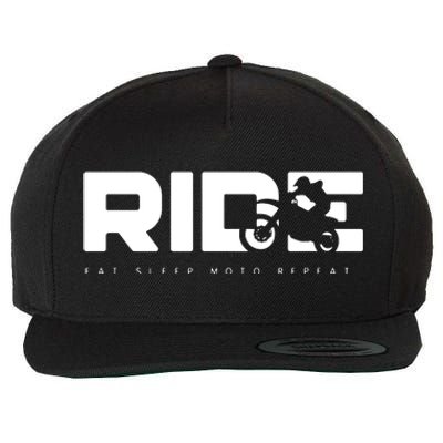 Funny Dirt Bike Motocross Apparel Motocross Wool Snapback Cap