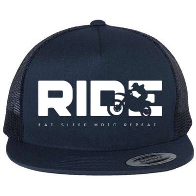 Funny Dirt Bike Motocross Apparel Motocross Flat Bill Trucker Hat