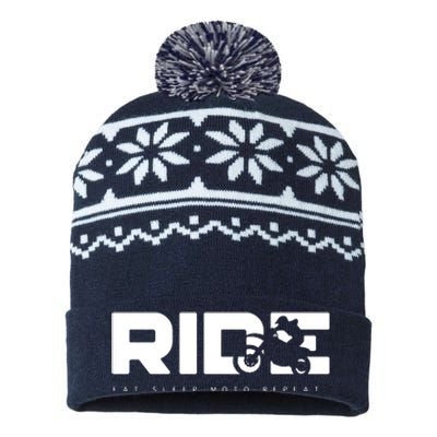 Funny Dirt Bike Motocross Apparel Motocross USA-Made Snowflake Beanie