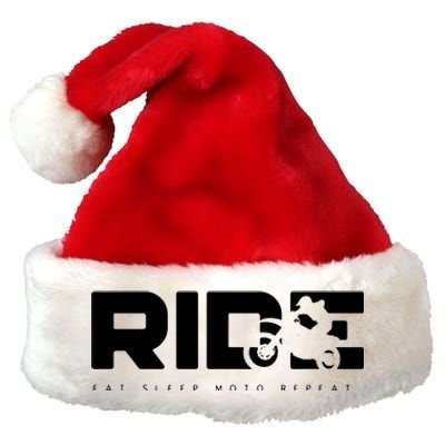 Funny Dirt Bike Motocross Apparel Motocross Premium Christmas Santa Hat