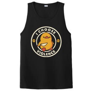 Funny Duck By Tobe Fonseca I Choose Violence PosiCharge Competitor Tank