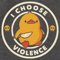 Funny Duck By Tobe Fonseca I Choose Violence Vector Backpack