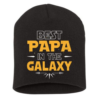 Fathers Day Best Papa In The Galaxy Movie Parody Short Acrylic Beanie