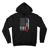 Father's Day Best Papa Ever with US American Flag Hoodie