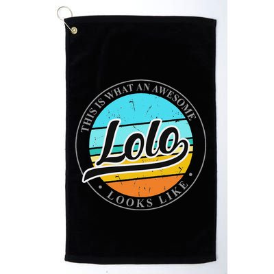 FatherS Day Birthday Gift For Lolo Filipino Pinoy Grandpa Golf Towel