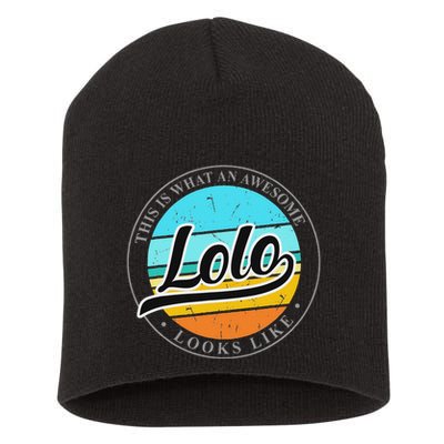 FatherS Day Birthday Gift For Lolo Filipino Pinoy Grandpa Short Acrylic Beanie