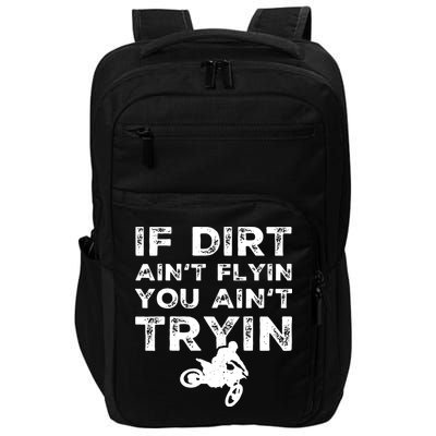 Funny Dirt Bike Riding Motocross Rider Supercross Impact Tech Backpack